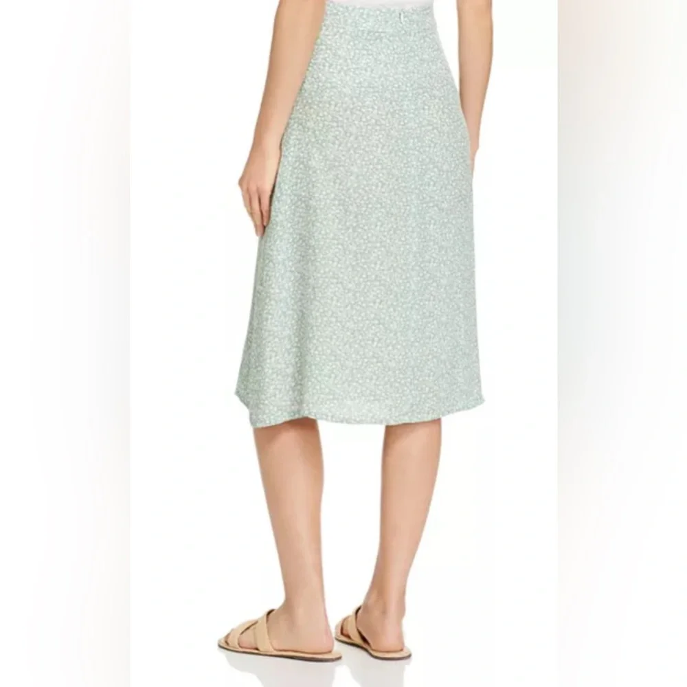 FAITHFULL THE BRAND RACQUEL MIDI SKIRT KAIA FLORAL SEAFOAM GREEN SIZE US6/AU10/M - Picture 2 of 8
